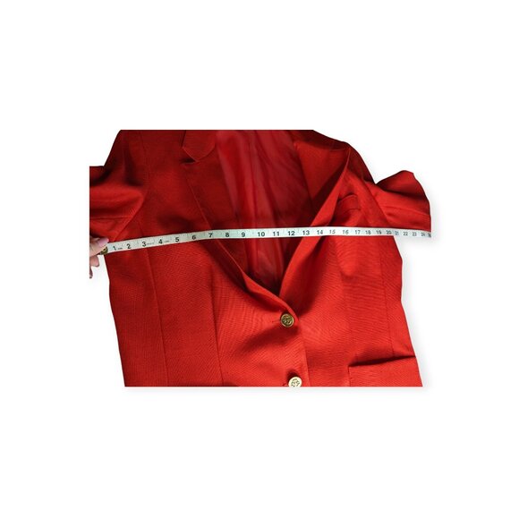 Vintage The Fashion Place Red Blazer Size 18 - Picture 9 of 13